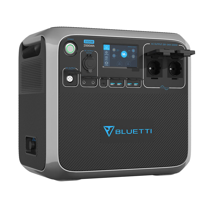 BLUETTI AC200P UK version + 2 Pcs UK to EU adapter （Can be used normally at EU region ）